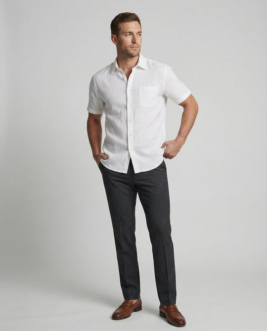 Kurzarm Hawaiihemd Herren Palmenprint