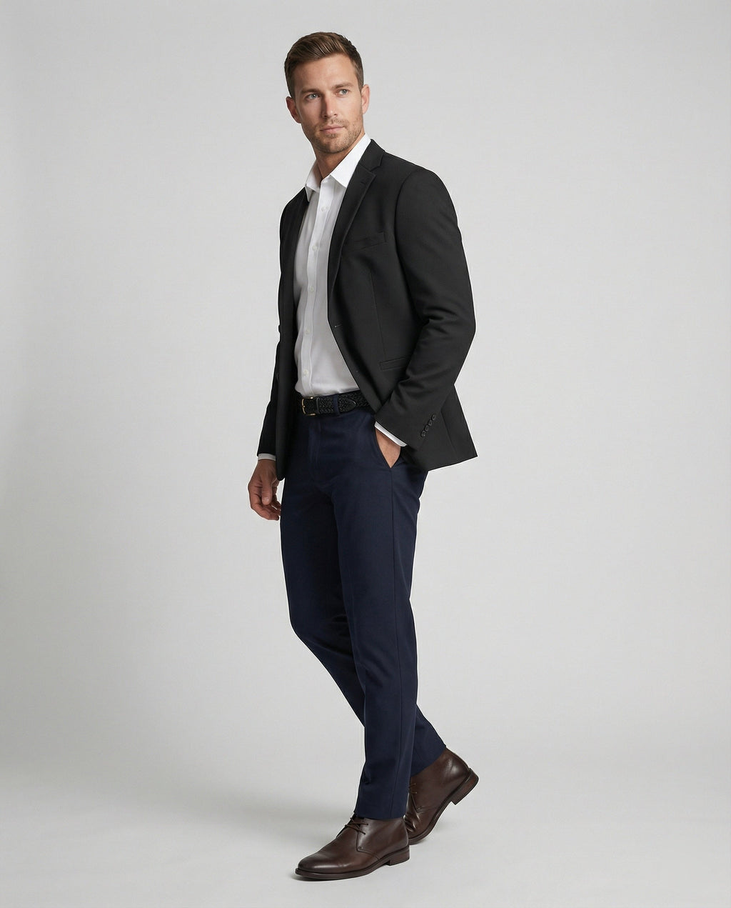 City Blazer Strukturstoff Herren