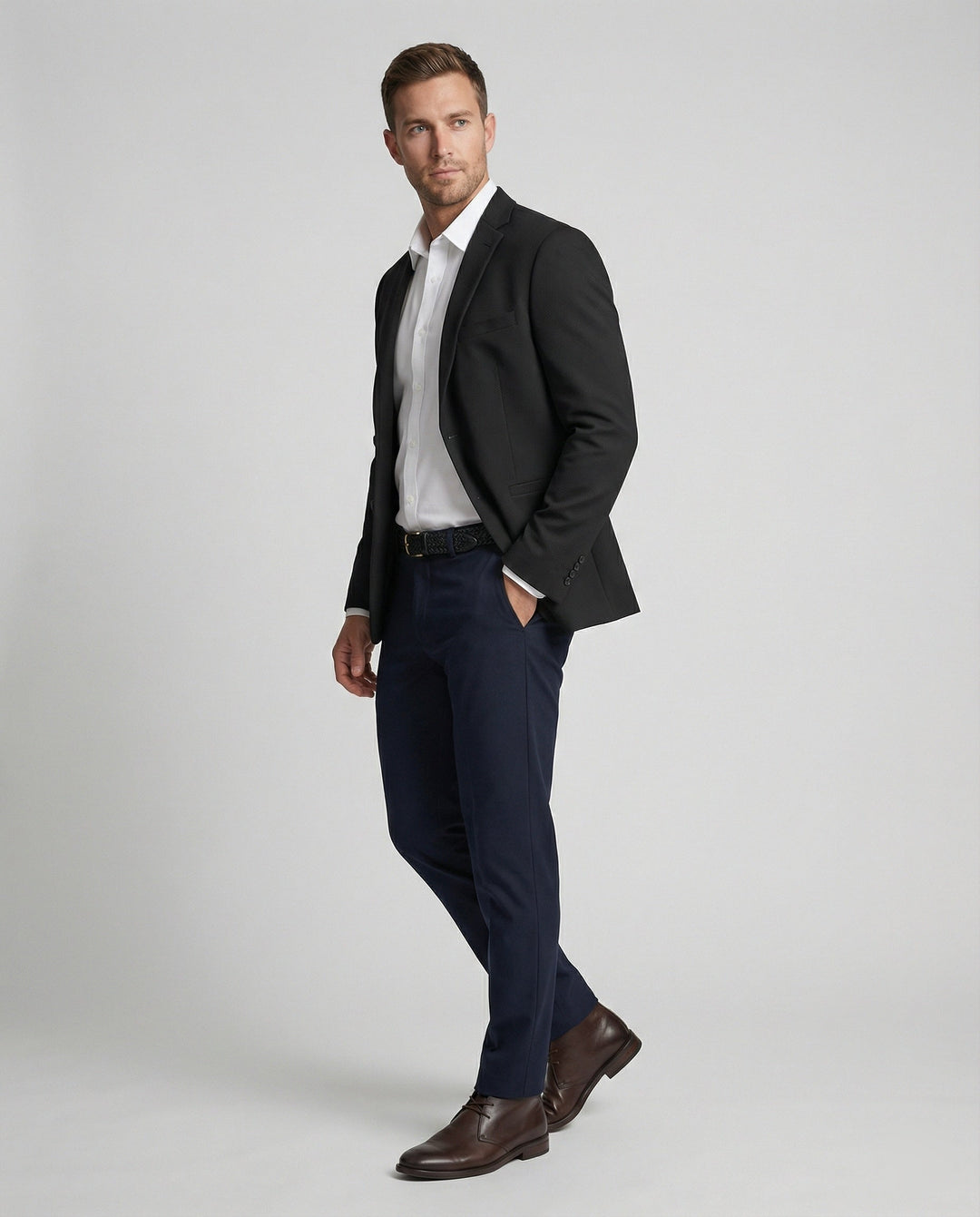 City Blazer Strukturstoff Herren