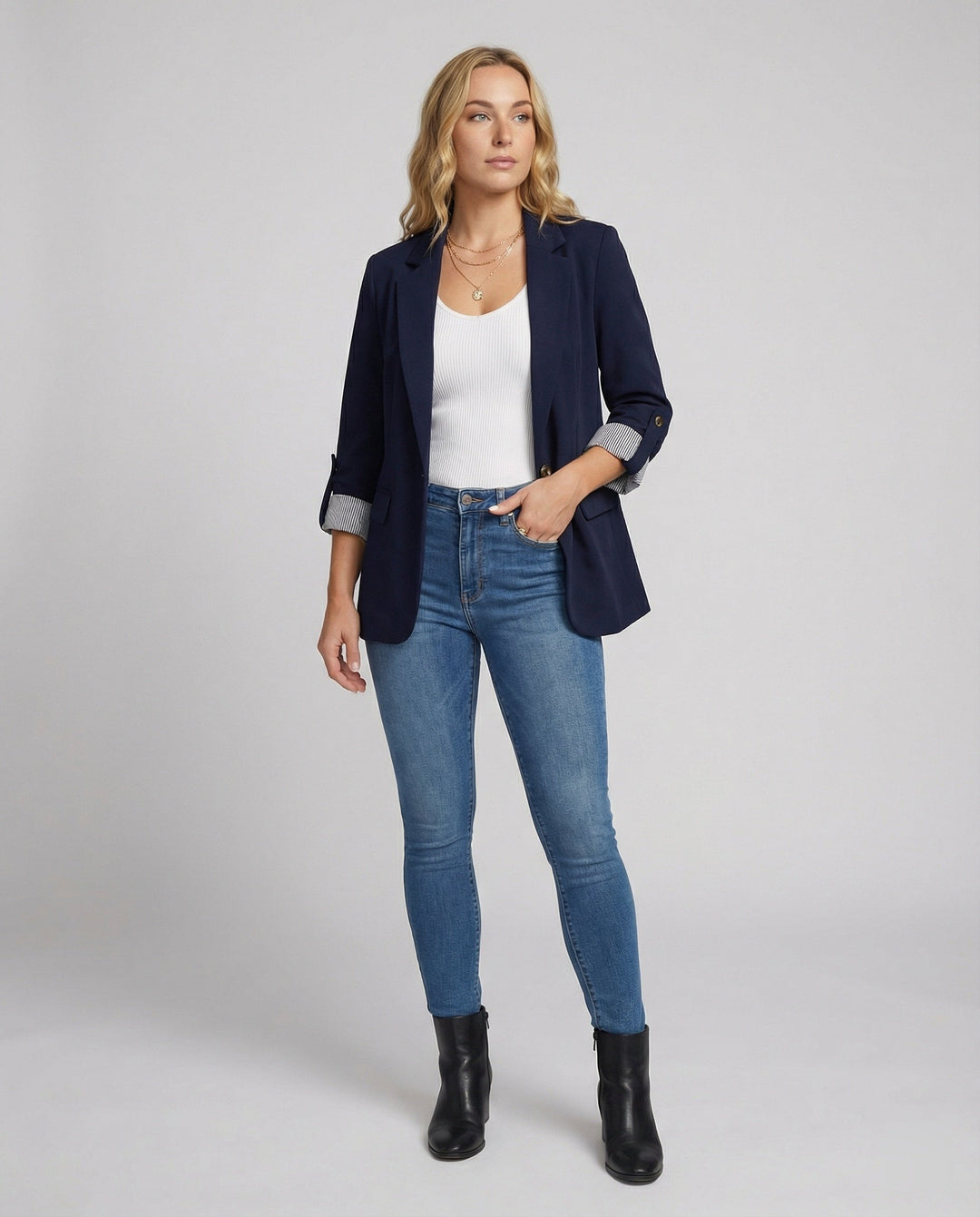 Eleganter Business Longblazer Mit