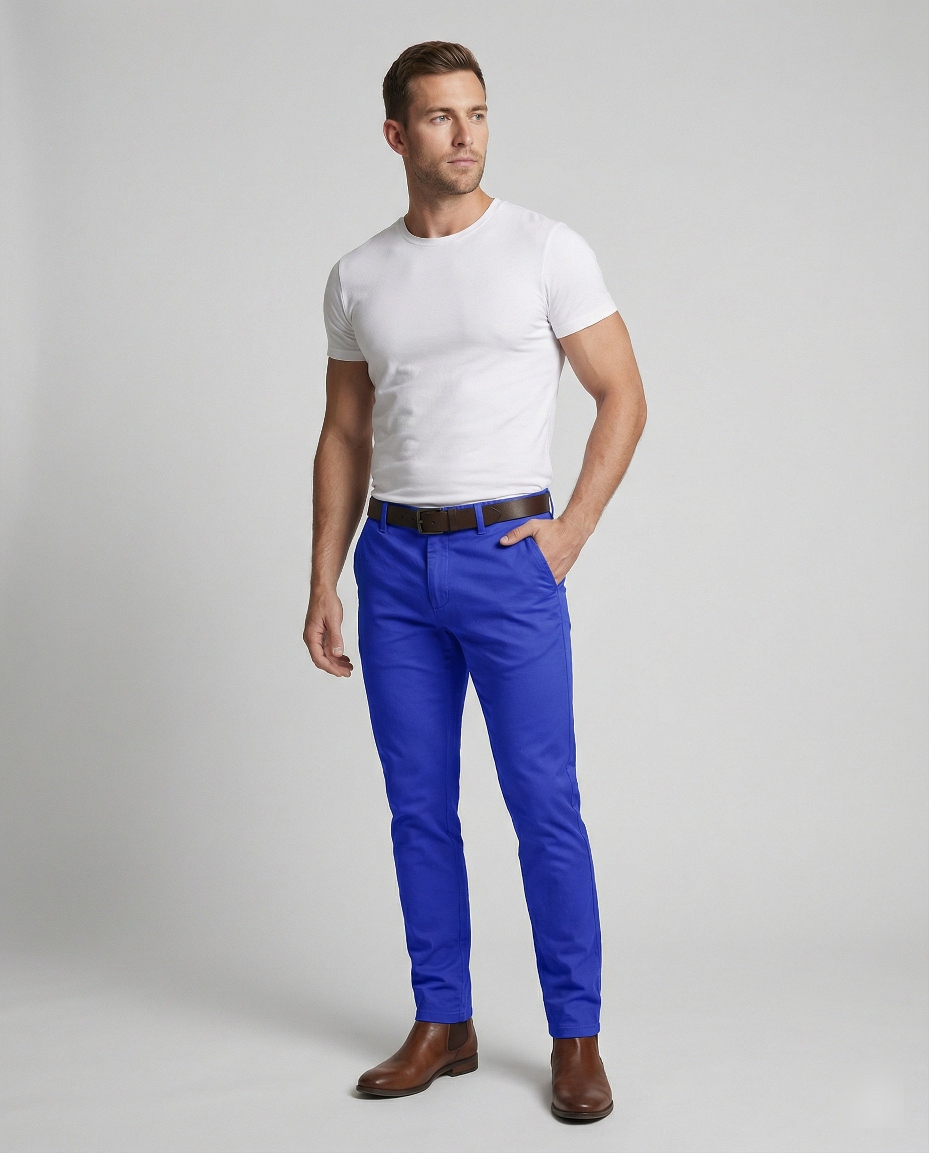Herren Slim Fit Freizeithose elastisch
