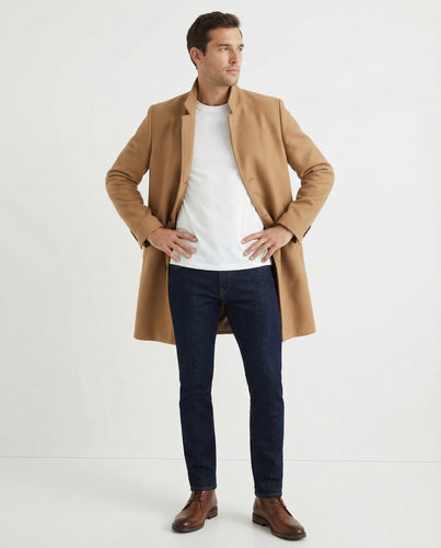 Übergangsjacke für Männer mit Knöpfen Ideal für Den Frühling