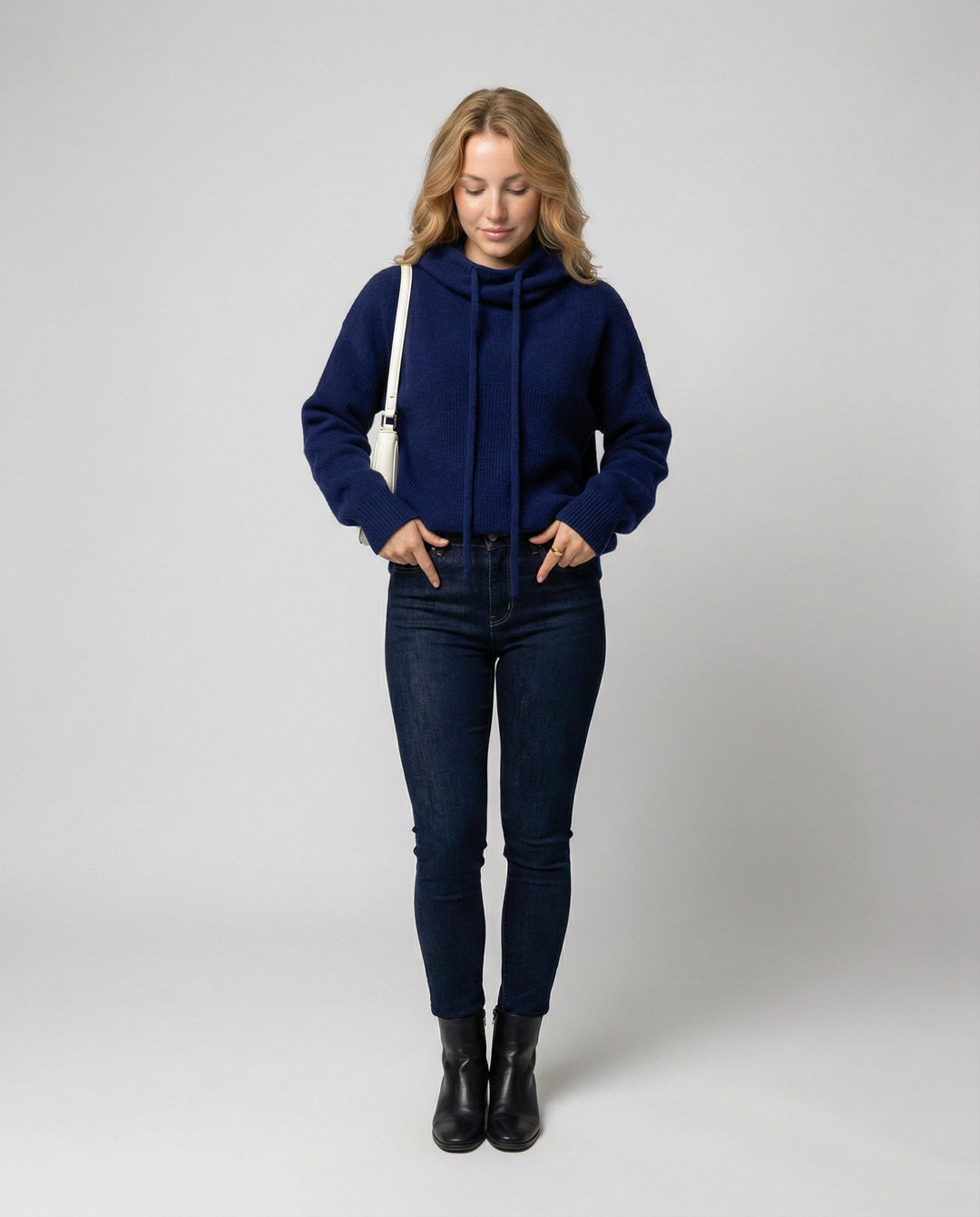 Merinowolle Damen Rollkragenpulli