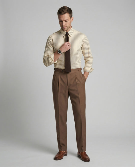 Herren Langarmhemden Business Slim