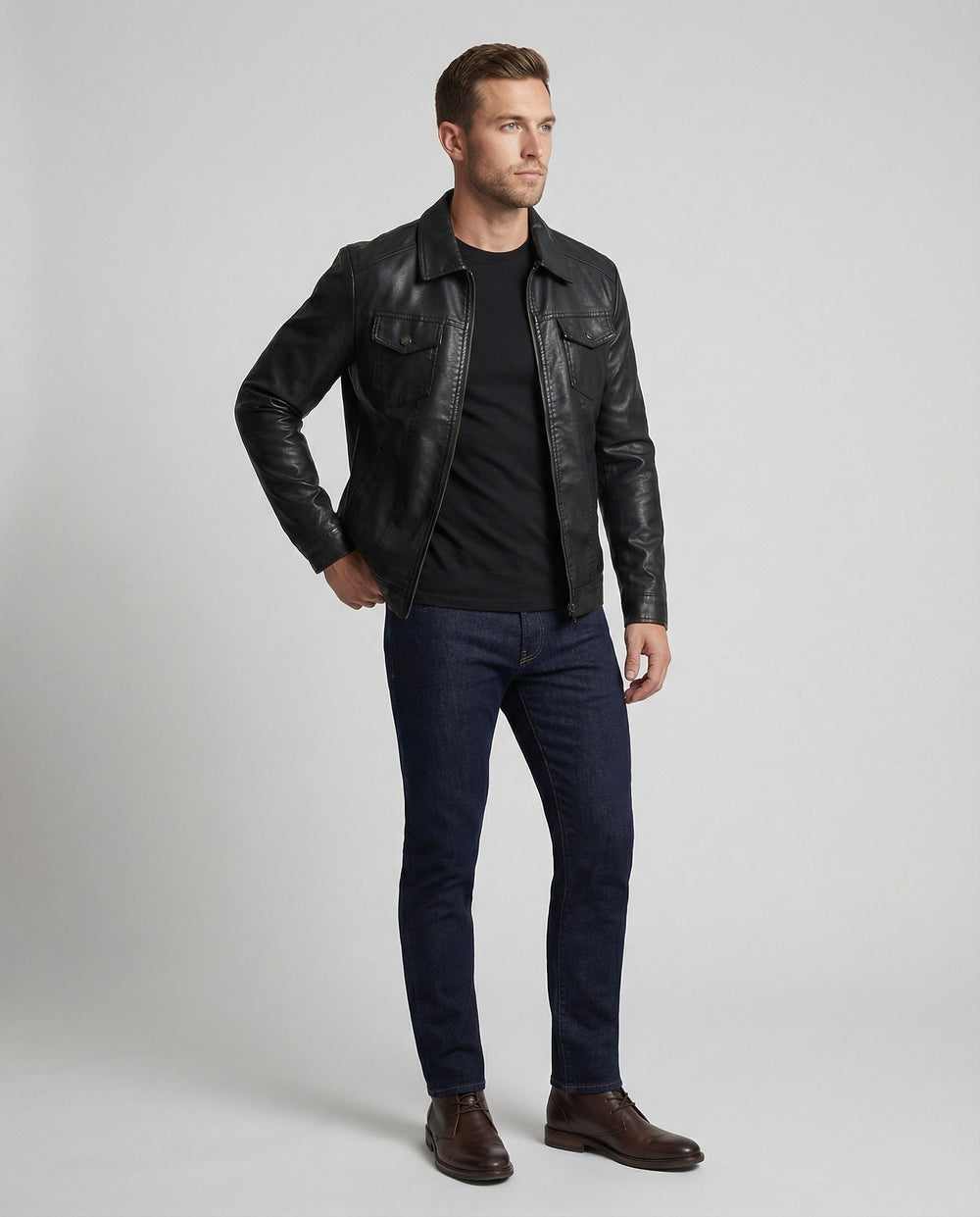 Exklusive Herren-Lederjacke in Premium-Qualität