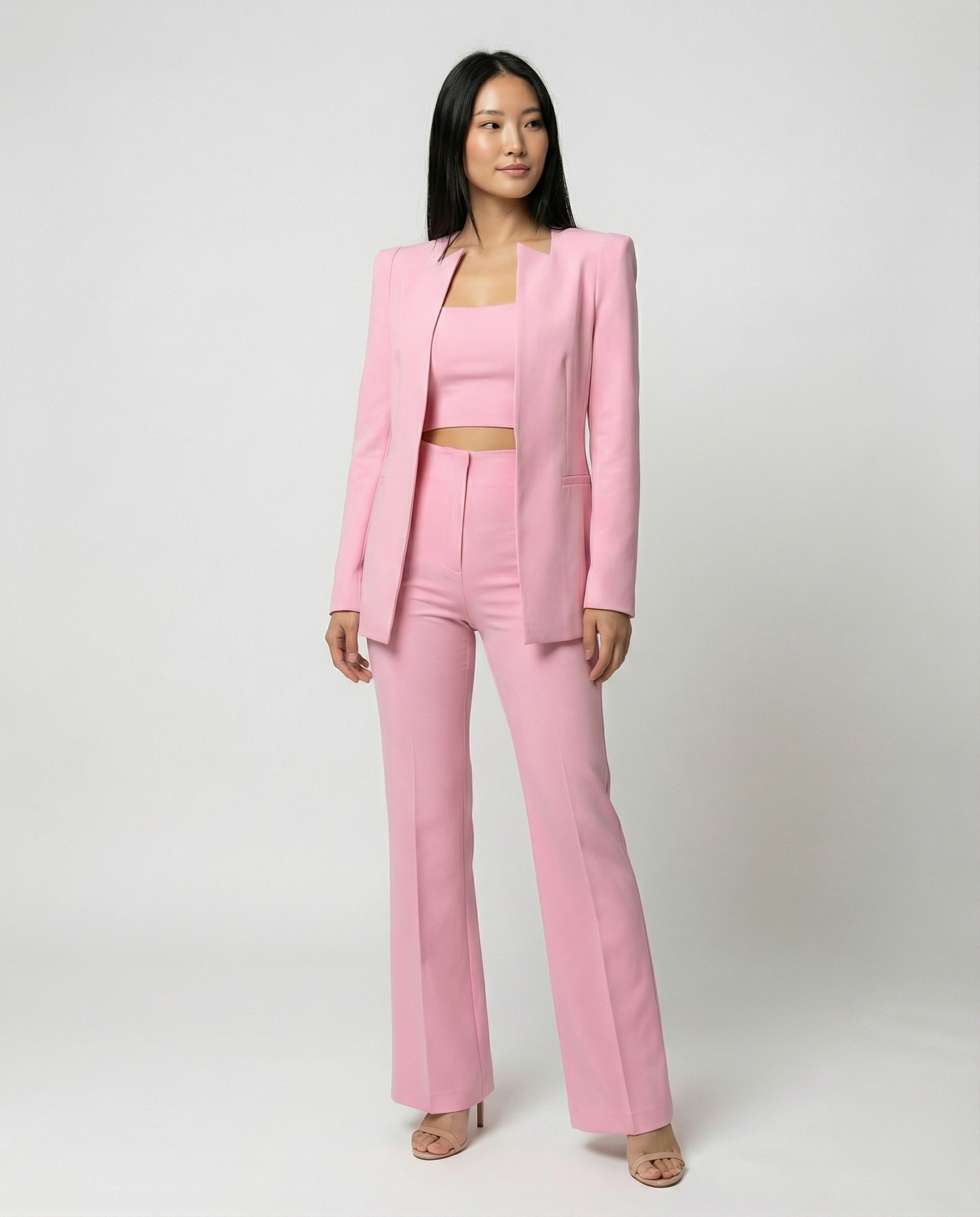 Stilvolle 3-teilige Set (Blazer, Top, Hose)