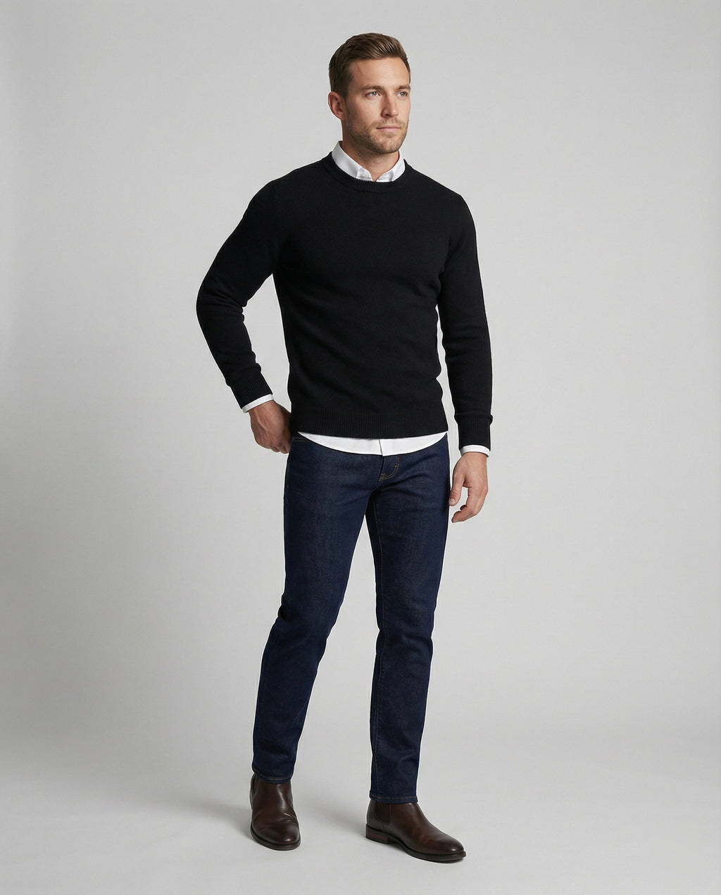 Luxuriöser Kaschmirpullover Herbst