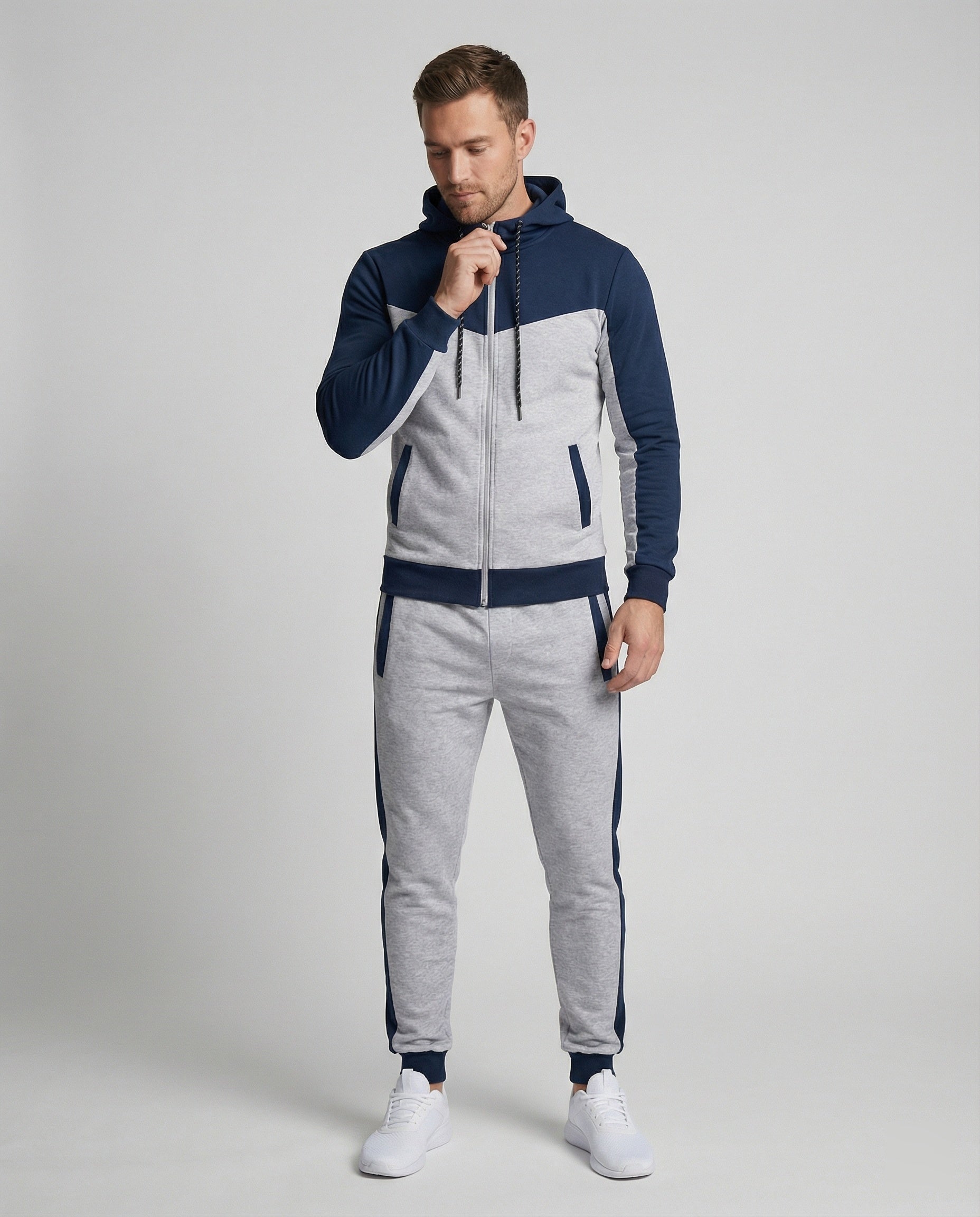 Herren Sportlicher Jogginganzug Slim Fit