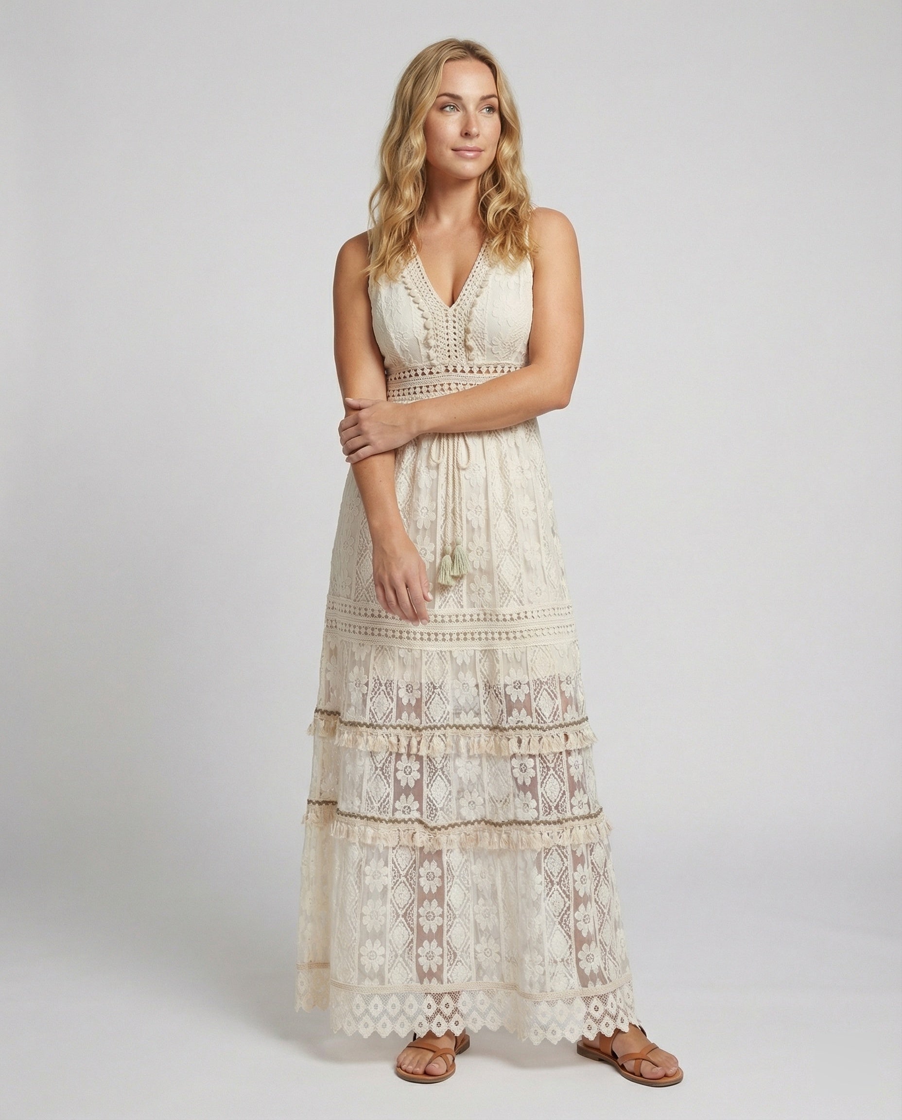 ShopNory | Anmutiges Boho-Spitzenkleid für Den Sommer