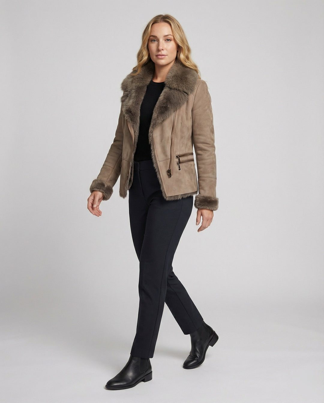 Shop Nory | Winterjacke mit Elegantem Kragen für Den Winter