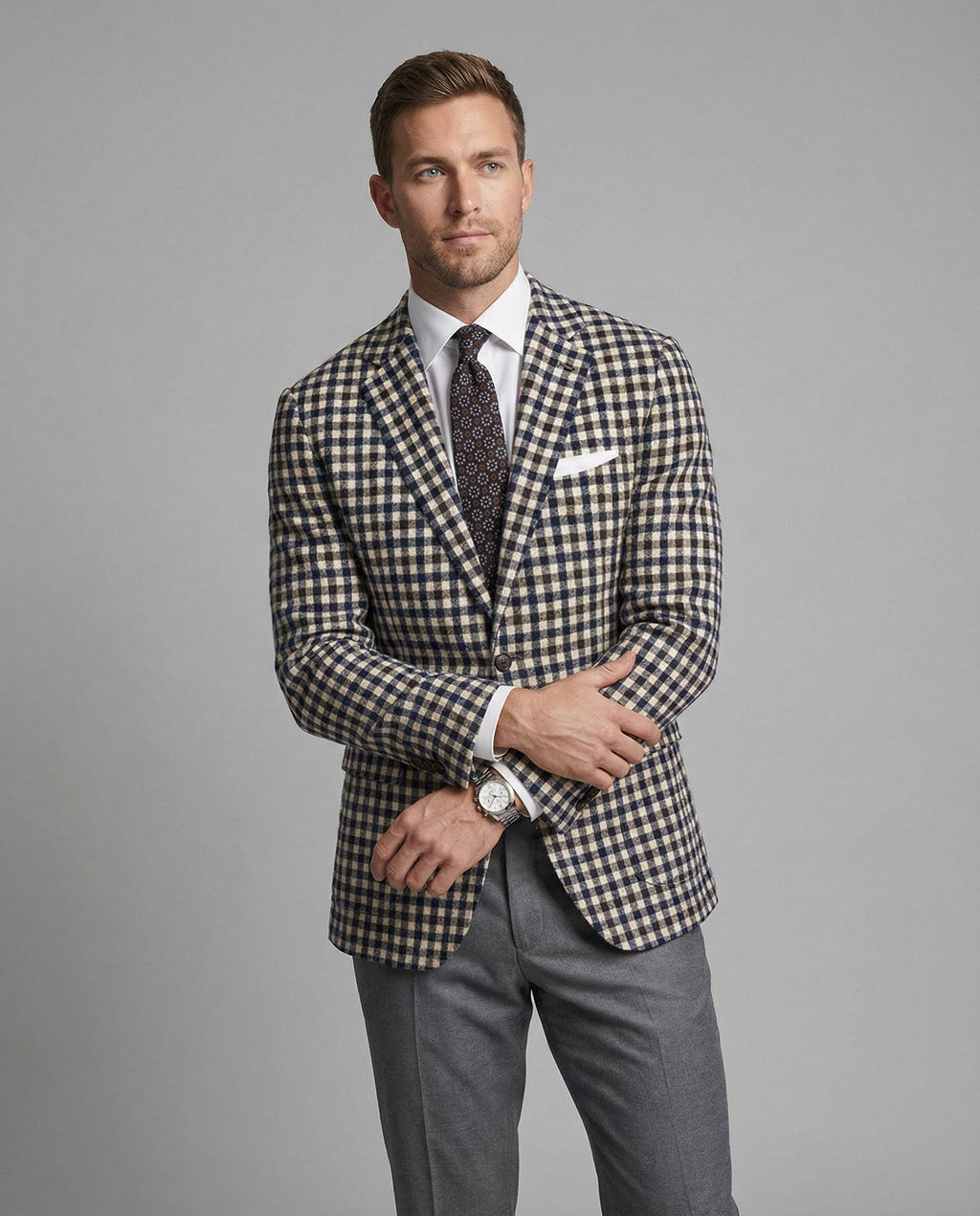 Herren karierter Blazer – sportlich eleganter Herren Blazer