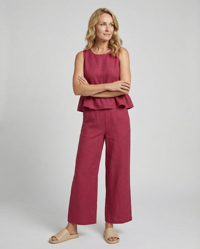 Damen Zweiteiler Set Sommer Palazzohose
