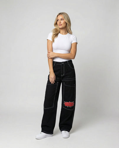 Denim Baggy Jeans mit Weiter Passform & Lässigem Stil