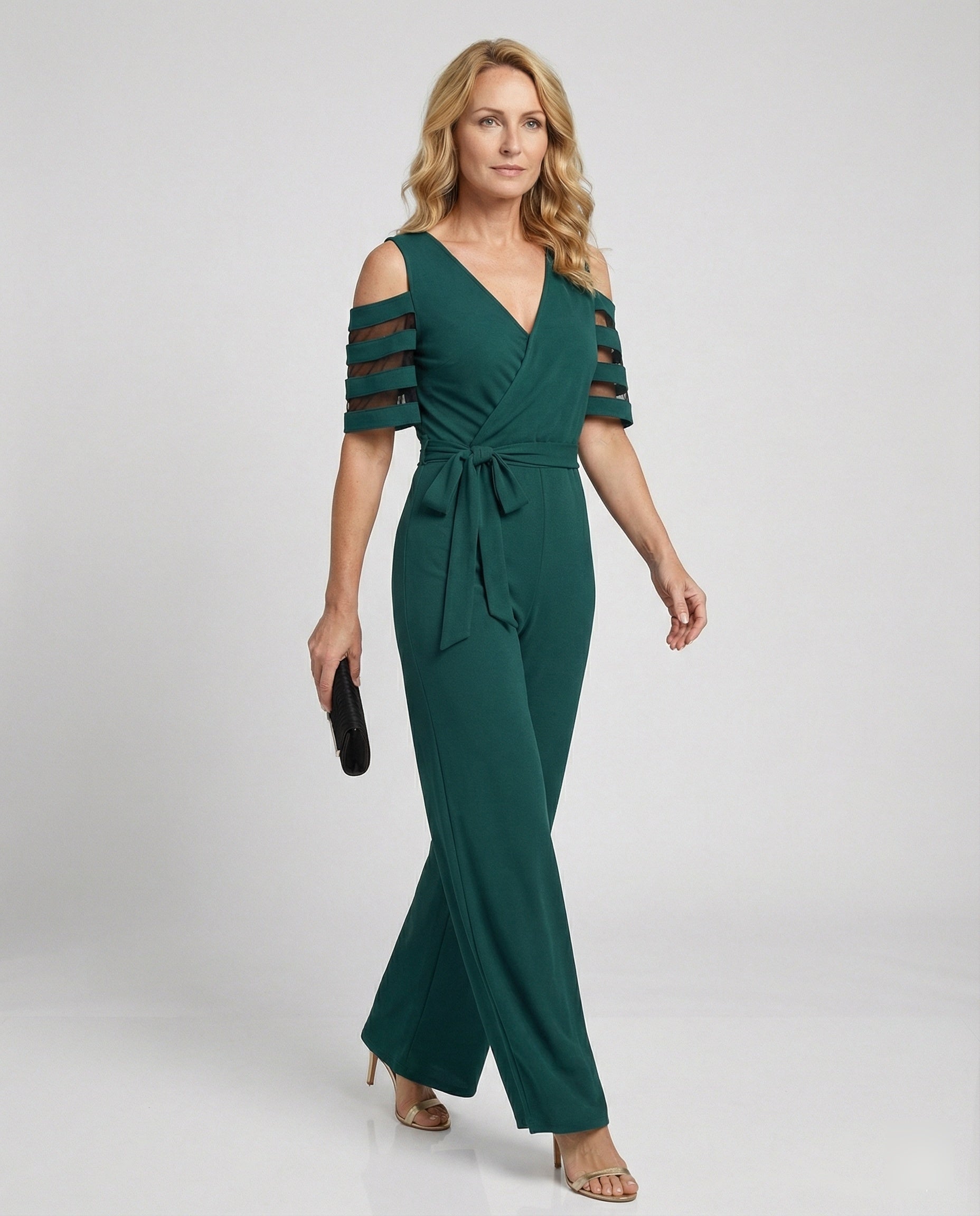 Damen Jumpsuit schulterfrei elegant