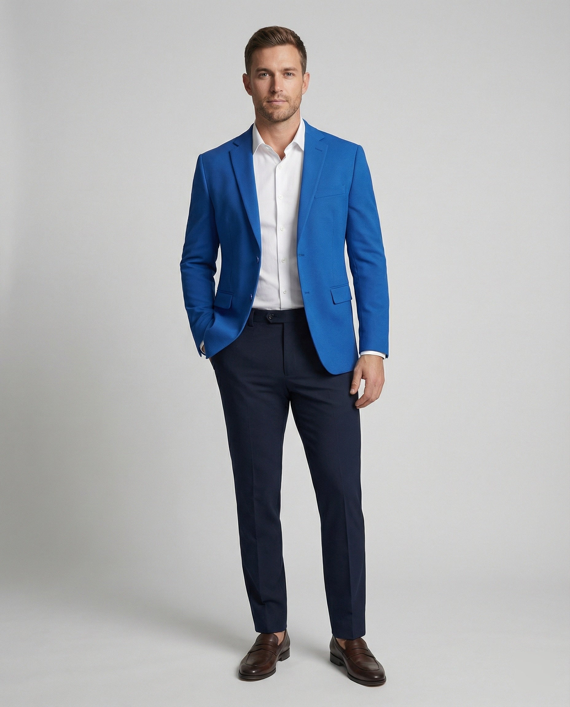 City Blazer Strukturstoff Herren