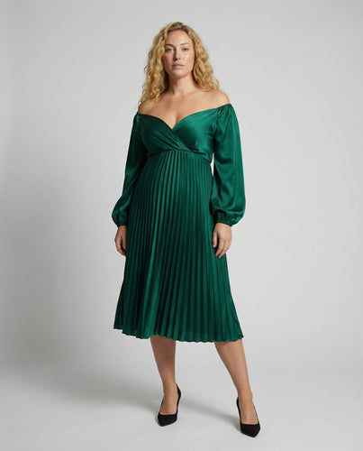 Schwangerschafts-Chaps-Maxikleider, Elegante, Plissierte, Schulterfreie Cocktailkleider