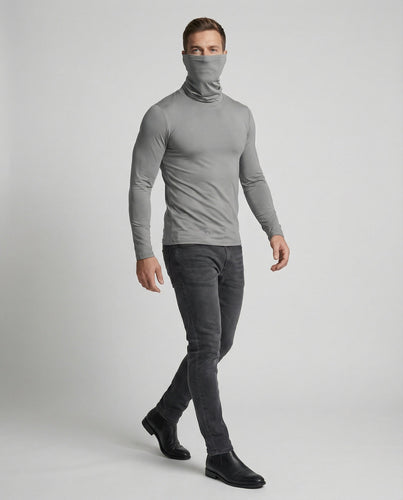 Herren Funktionsshirt mit hohem Kragen und innovativem Feuchtigkeitsmanagement