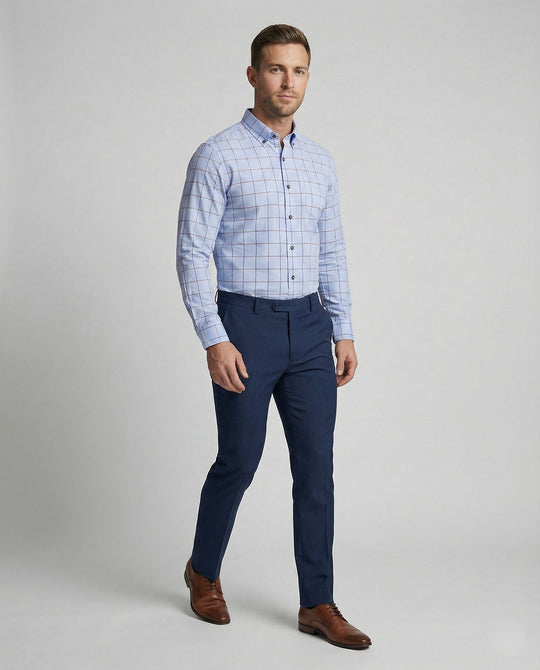 Herren Businesshemd Slim Kentkragen