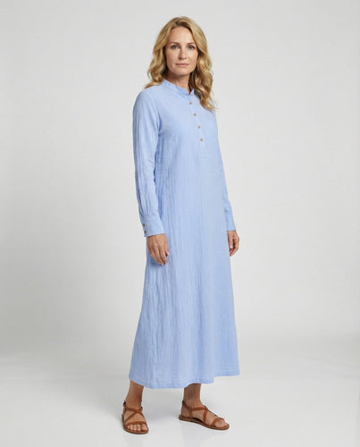 Leinen Maxikleid Sommer Damen