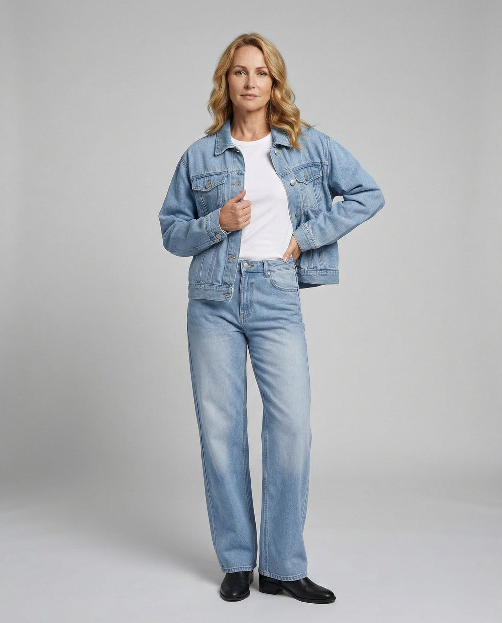 Damen Jeansjacke Damen Oversize