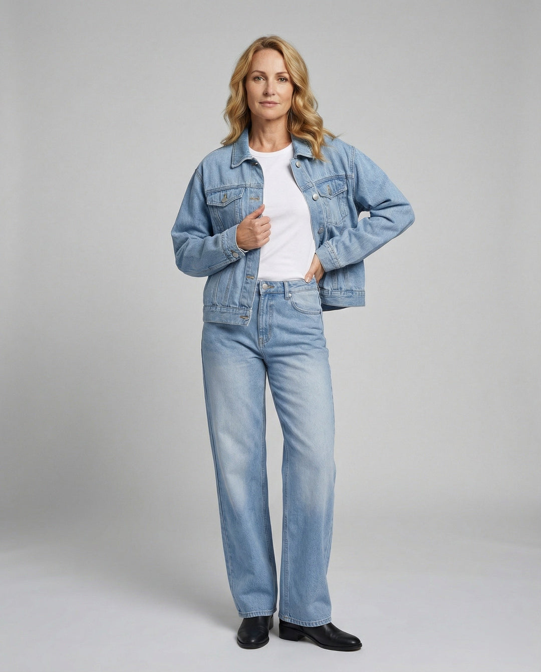 Damen Jeansjacke Damen Oversize
