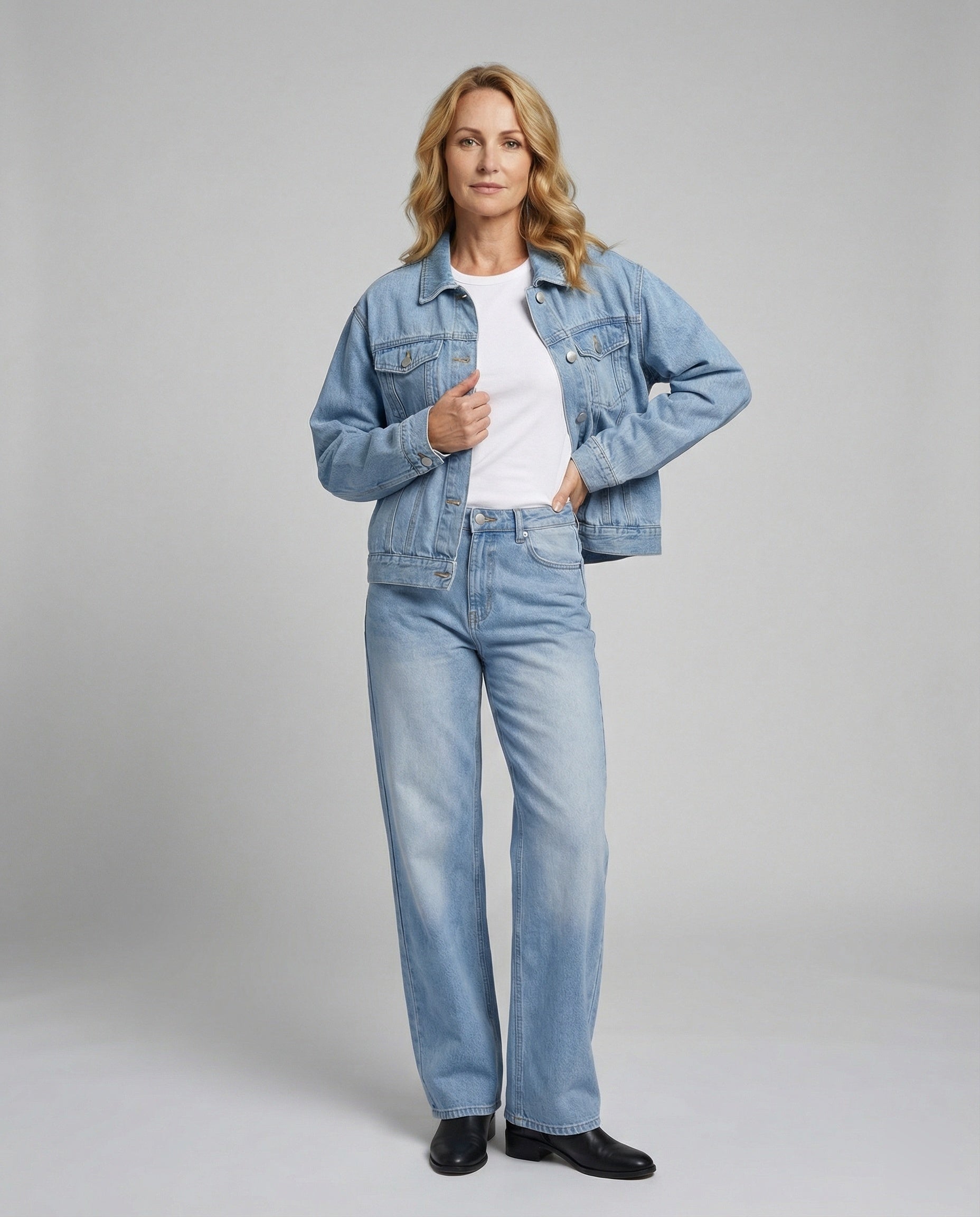 Damen Jeansjacke Damen Oversize
