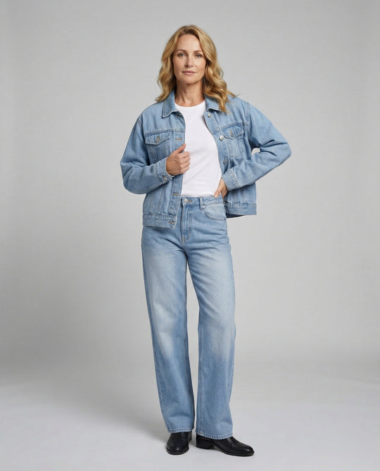 Damen Jeansjacke Damen Oversize