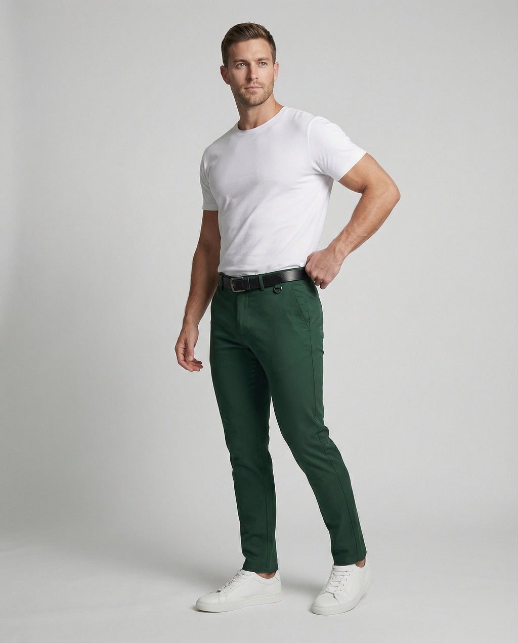 Herren Chinohose Slim Fit bequem