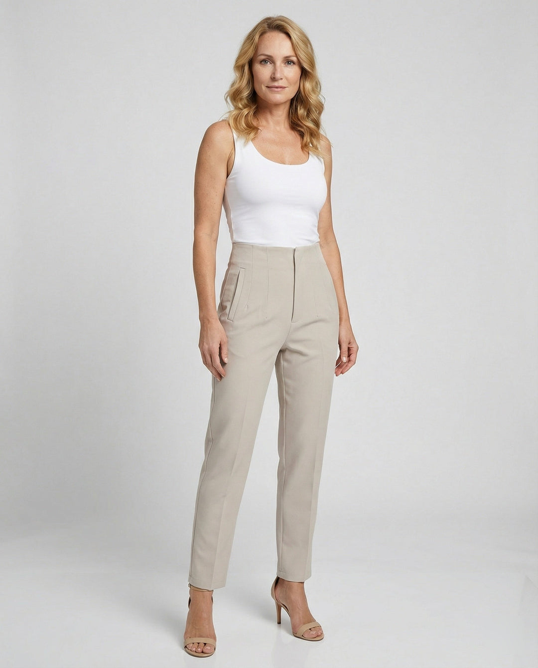 Freizeitkleidung Damen Anzughose High Waist
