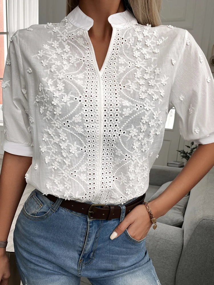 Elegantes Top Mit V-Ausschnitt