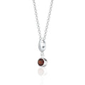 Januar Geburtsstein Charm Halskette (Granat) | Shop Nory