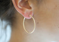 Gedrehte Creolen - 18K vergoldet | Shop Nory