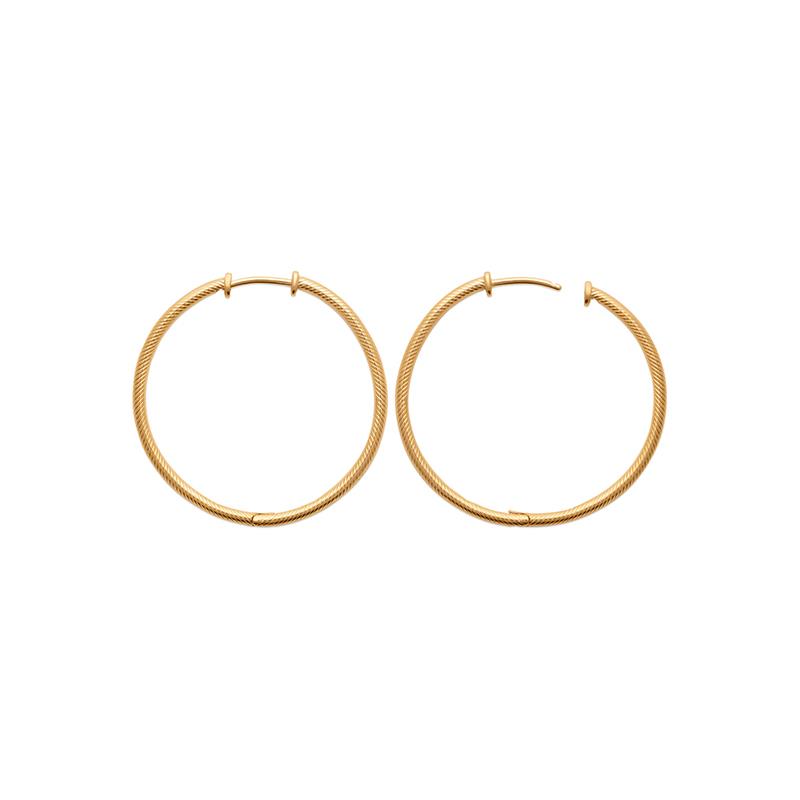 Gedrehte Creolen - 18K vergoldet | Shop Nory
