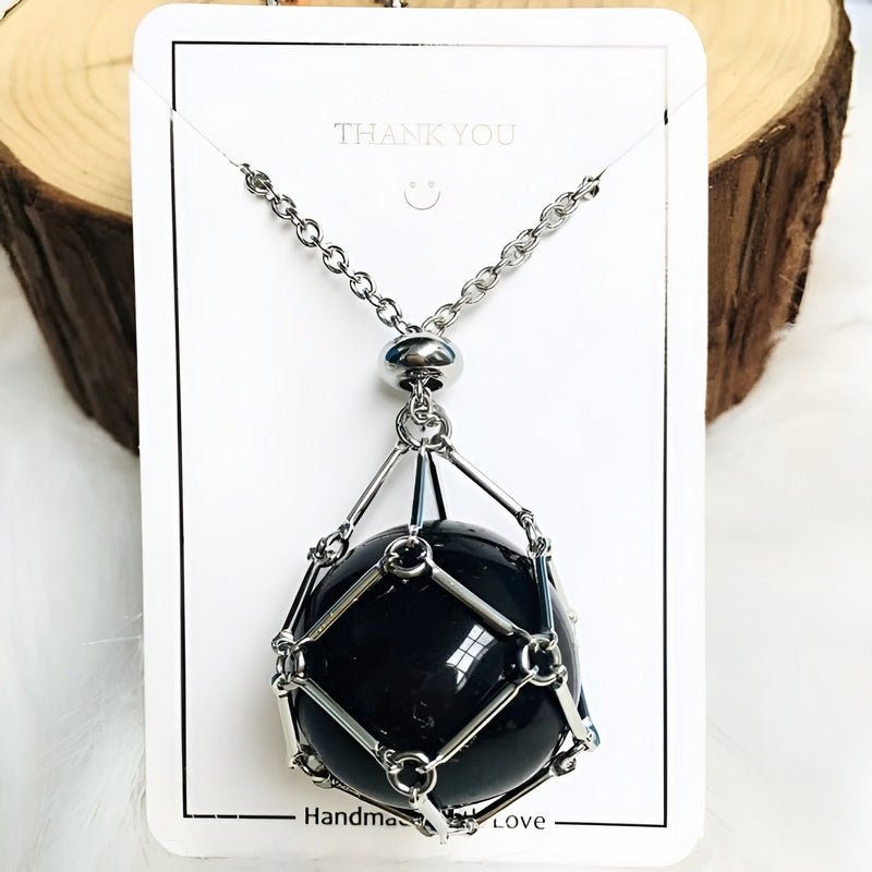 Kette mit Kristallhalter Anhänger  | Shop Nory
