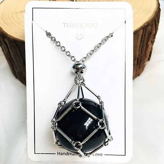 Kette mit Kristallhalter Anhänger  | Shop Nory