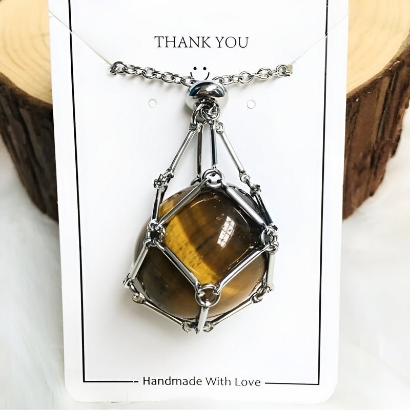 Kette mit Kristallhalter Anhänger  | Shop Nory