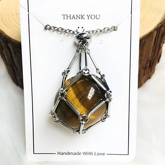 Kette mit Kristallhalter Anhänger  | Shop Nory