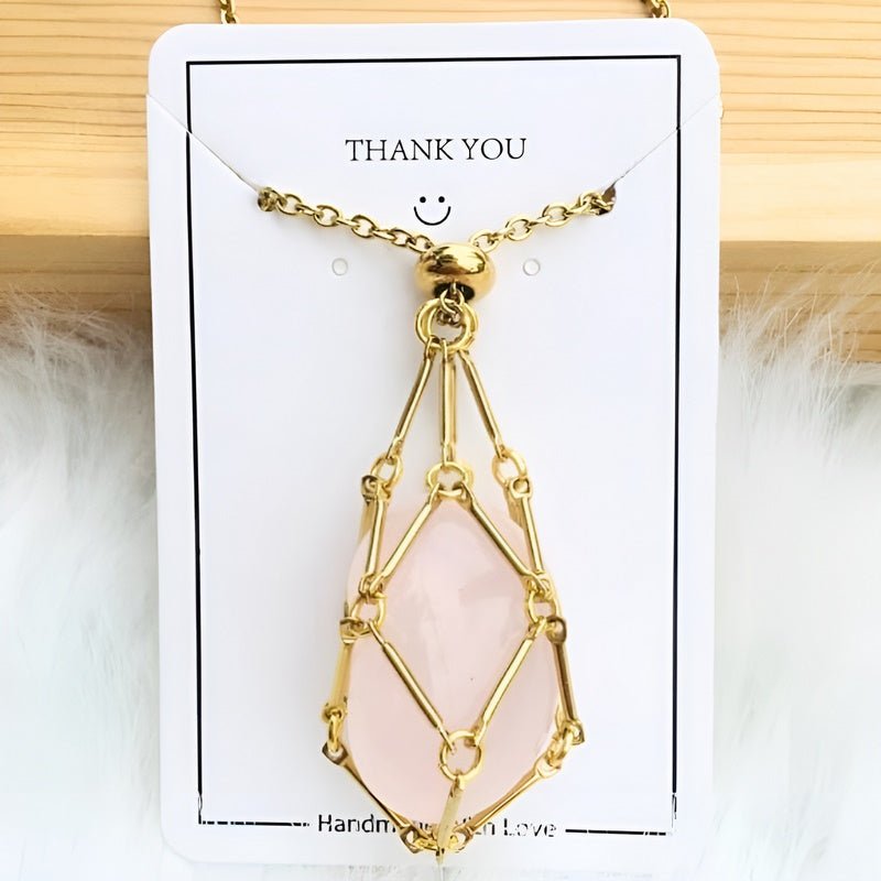 Kette mit Kristallhalter Anhänger  | Shop Nory