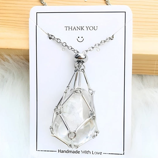 Kette mit Kristallhalter Anhänger  | Shop Nory