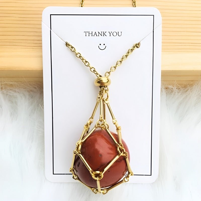 Kette mit Kristallhalter Anhänger  | Shop Nory