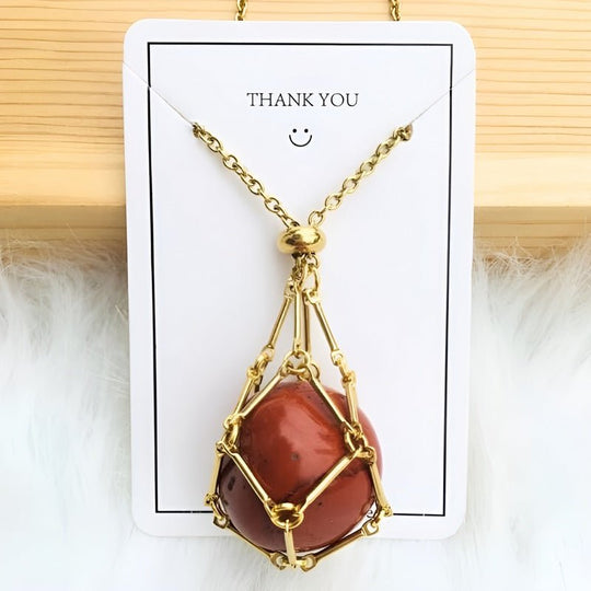 Kette mit Kristallhalter Anhänger  | Shop Nory