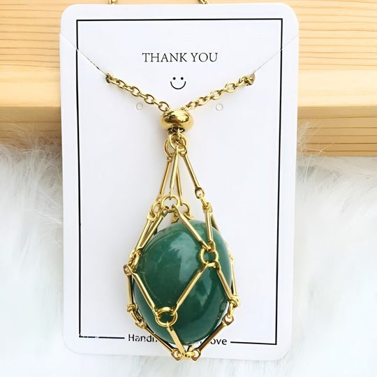 Kette mit Kristallhalter Anhänger  | Shop Nory