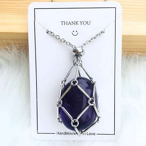 Kette mit Kristallhalter Anhänger  | Shop Nory