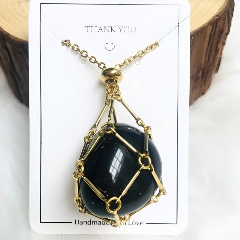 Kette mit Kristallhalter Anhänger  | Shop Nory