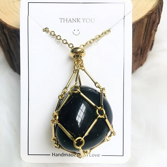 Kette mit Kristallhalter Anhänger  | Shop Nory