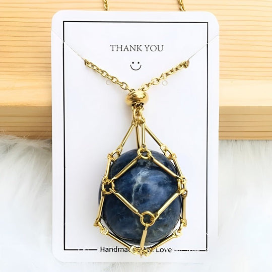 Kette mit Kristallhalter Anhänger  | Shop Nory