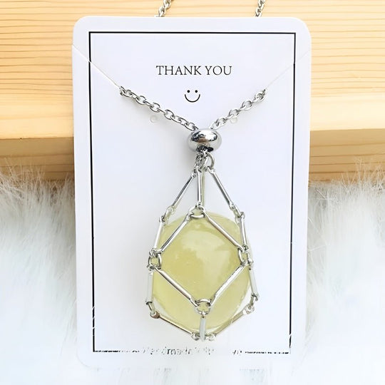 Kette mit Kristallhalter Anhänger  | Shop Nory