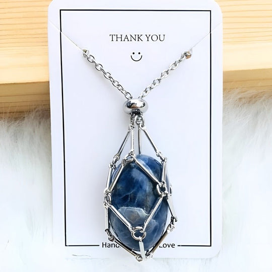 Kette mit Kristallhalter Anhänger  | Shop Nory