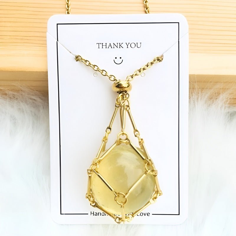 Kette mit Kristallhalter Anhänger  | Shop Nory