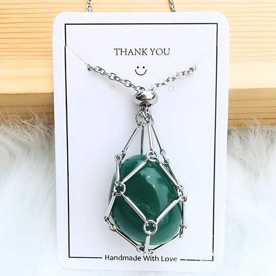 Kette mit Kristallhalter Anhänger  | Shop Nory